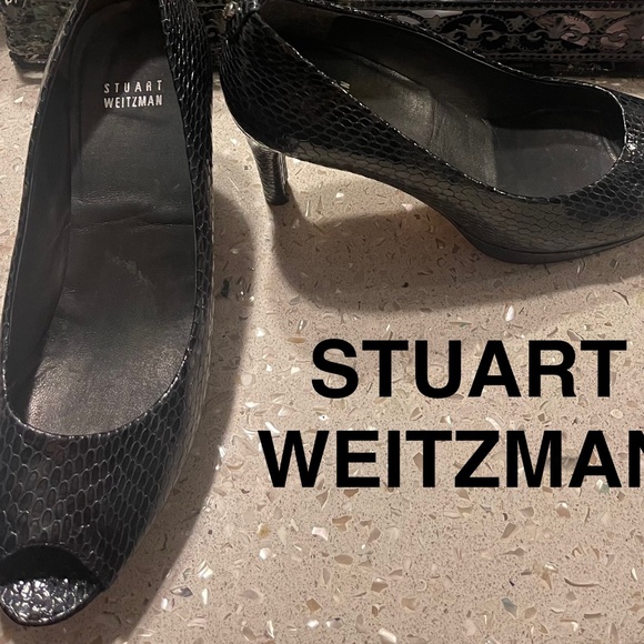 Stuart Weitzman Heels 9 Blue - Picture 1 of 5